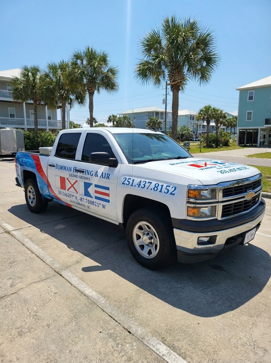 Bowman Heating & Air service vehicle — Baldwin County HVAC